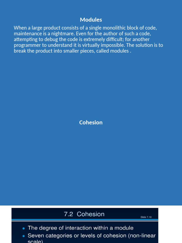 Cohesion and Coupling | PDF