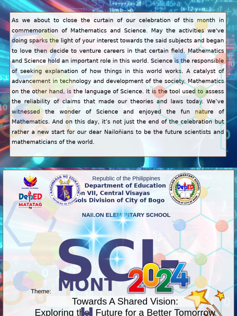 Sci-Math Month 2025: A Shared Vision | PDF | Science | Mathematics