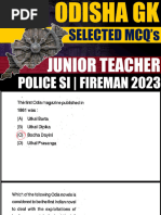 Odisha Gk Questions Answers 2025 Pdf