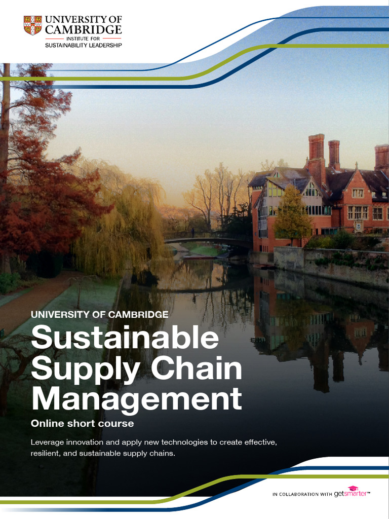 Sustainable Supply Chain Management Course | PDF | Sustainability ...