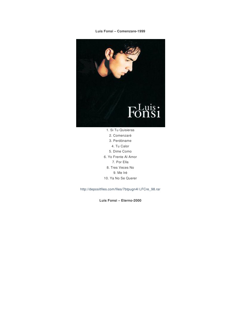 Luis Fonsi | PDF | Música pop | Entretenimiento (general), image size:791x1023