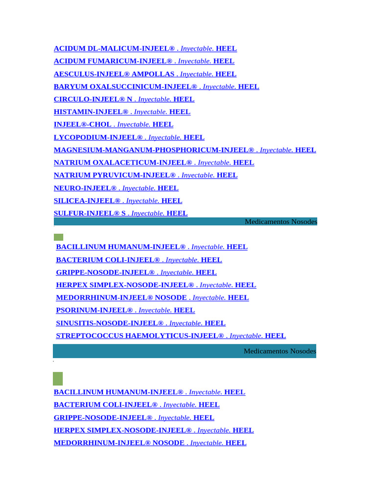 Heel Inyectables | PDF