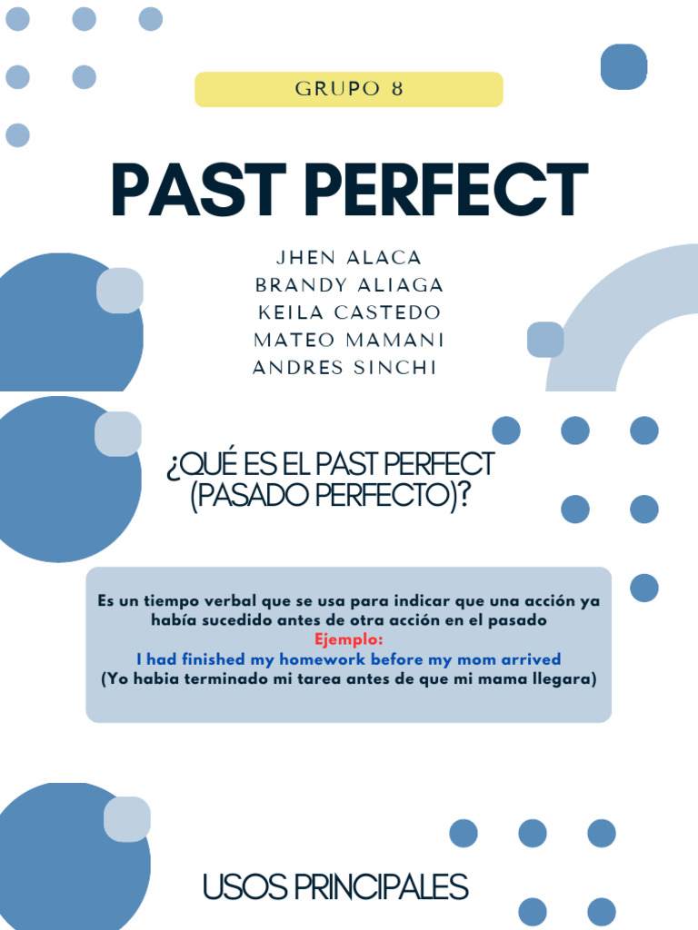 Understanding Past Perfect Tense | PDF