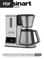 Cuisinart CBC 7400PC Brew Central 14 Cup Programmable Coffee Maker Instructions | PDF | Coffee ...