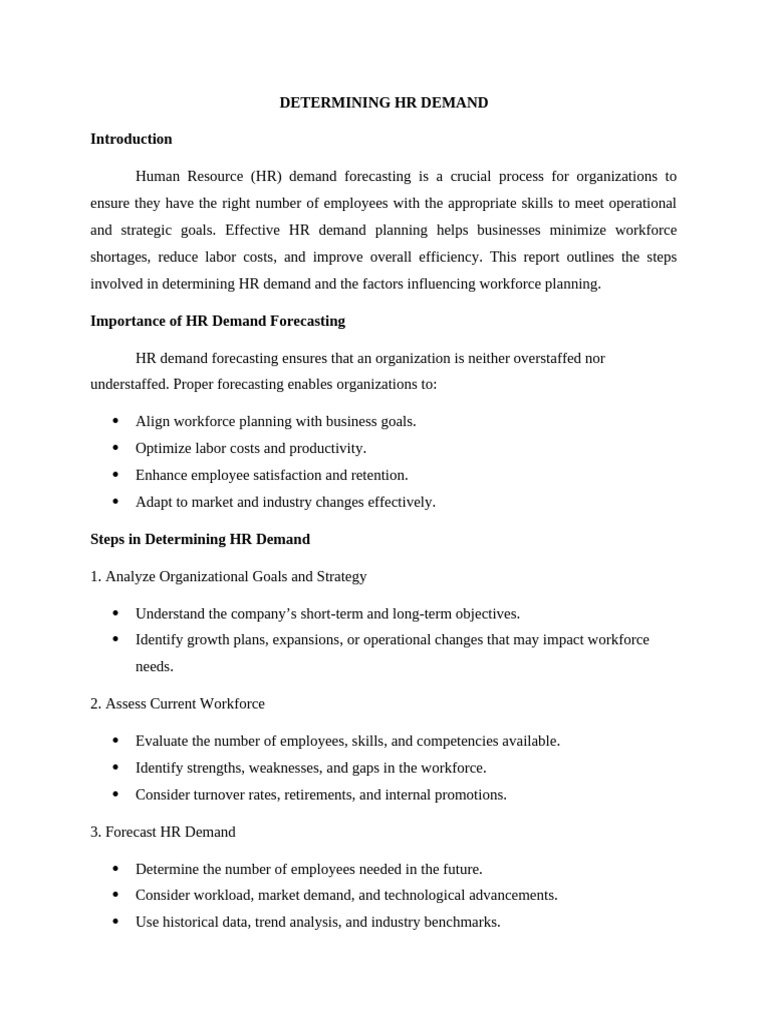Ascertaining HR Supply | PDF | Employee Retention | Human Resources