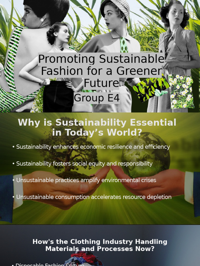 Sustainable Fashion for a Greener Future | PDF