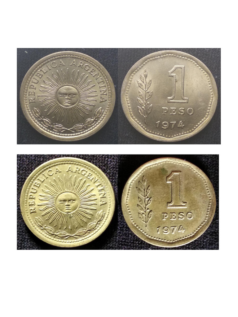 Monedas $ 1 1974-75-76 | PDF | Moneda | Numismática