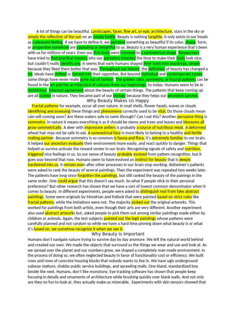 Why Beauty Makes Us Happy Pdf Beauty Happiness