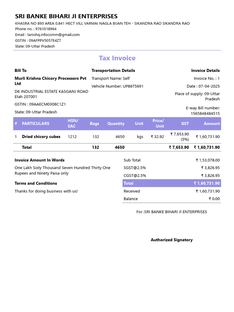 Demo Invoice | PDF | Rupee | Economy Of India
