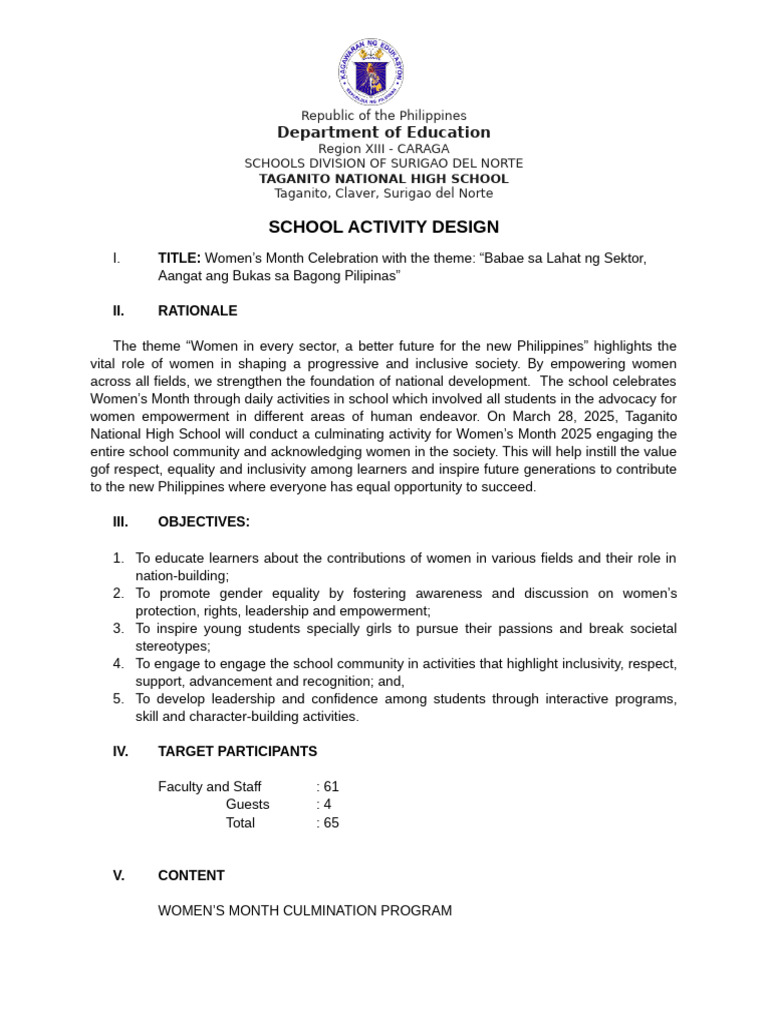 Activity Design1 | PDF | Empowerment | Social Psychology