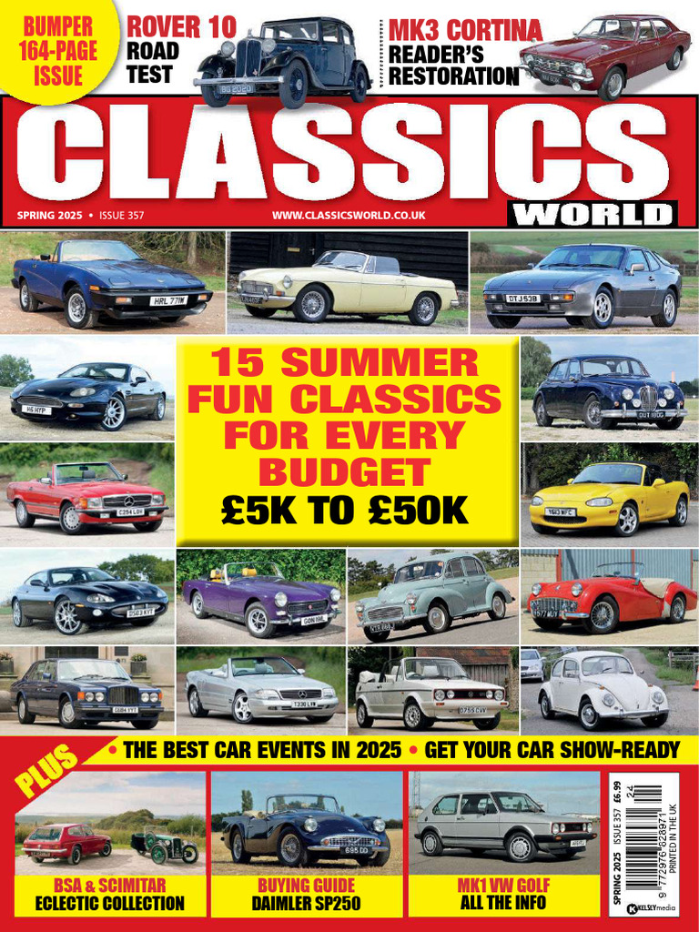 Classic Cars Spring 2025 Guide | PDF | Car | Motor Vehicle