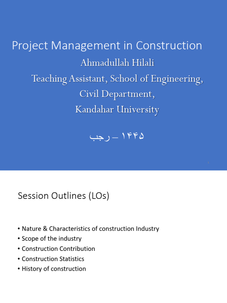 Overview of Construction Project Management | PDF | Engineering ...