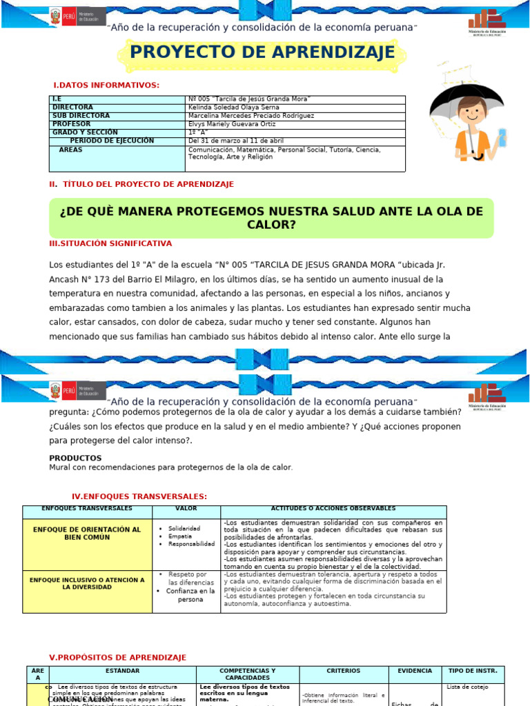 Proyectos de Aprendizaje para Sexto Grado | PDF | Aprendizaje | Dibujo