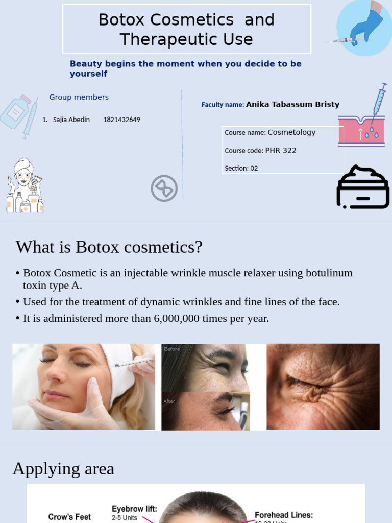 Botox: Uses, Market, and Authenticity | PDF | Botulinum Toxin | Physiology