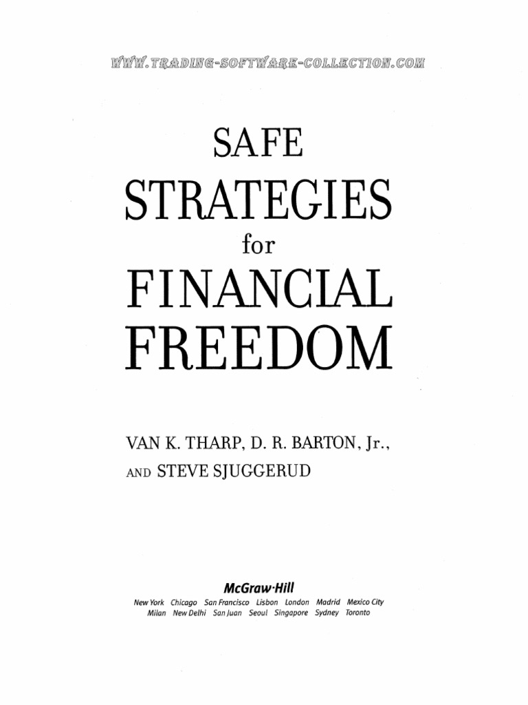 Van Tharp D R Barton Steve Sjuggerud Safe Strategies For Financial