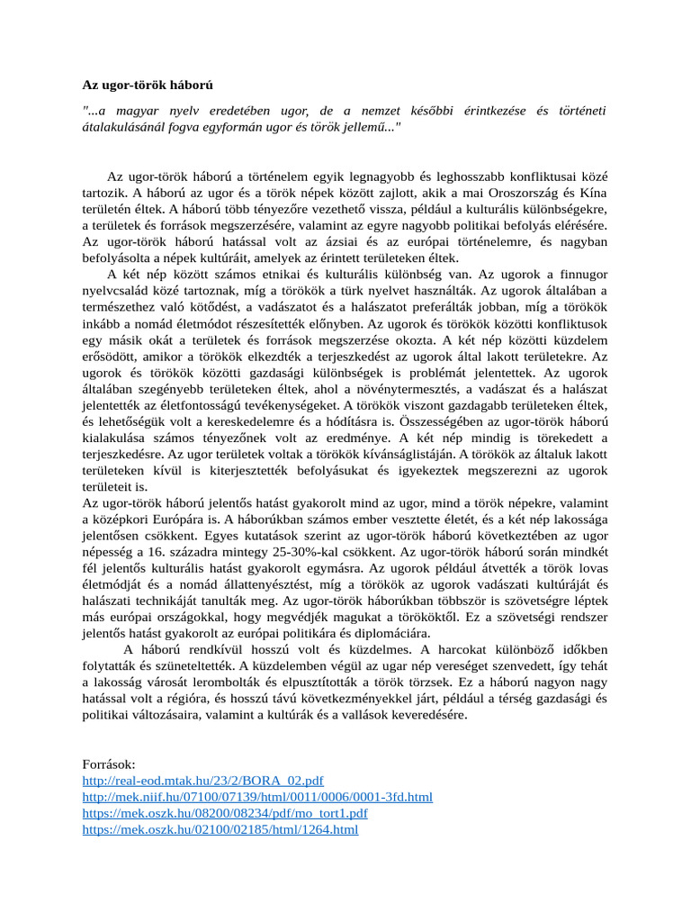 Az Ugor | PDF