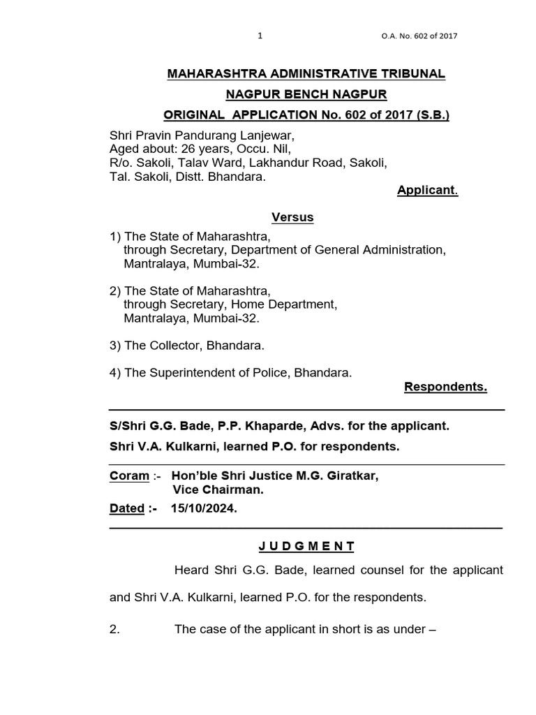 Compassionate Appointment Ruling 2024 | PDF | Public Law | Justice