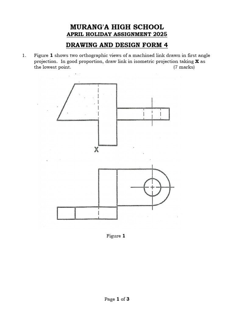 Murang'A High School: Drawing and Design Form 4 | PDF