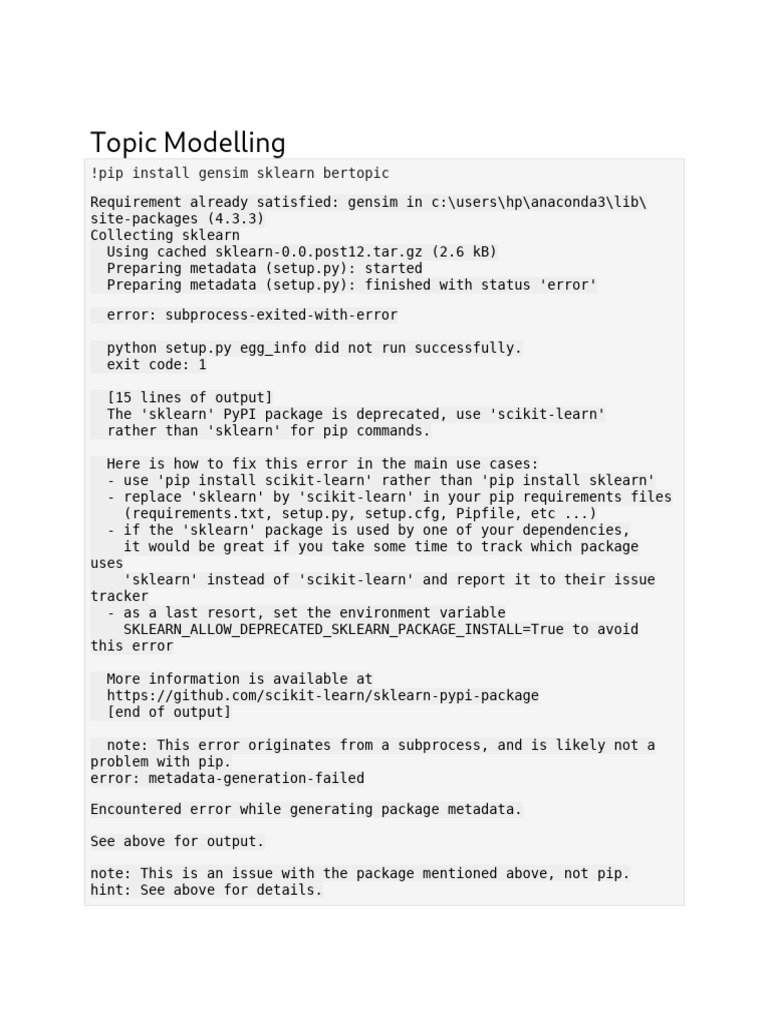 Nokia Topic Modelling | PDF | Computer Science | Software