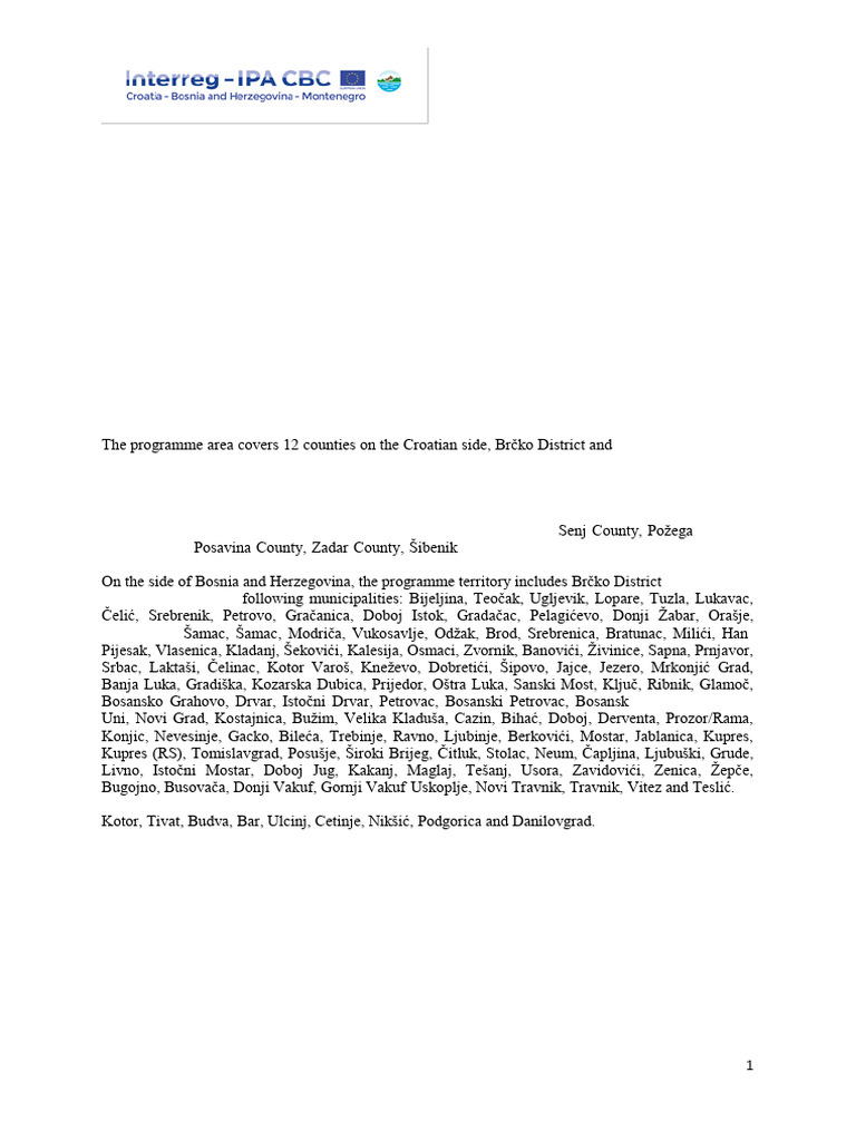 Annex_4_IPA CBC HR-BA-ME 2014-2020_Citizens summary | PDF | Tourism ...