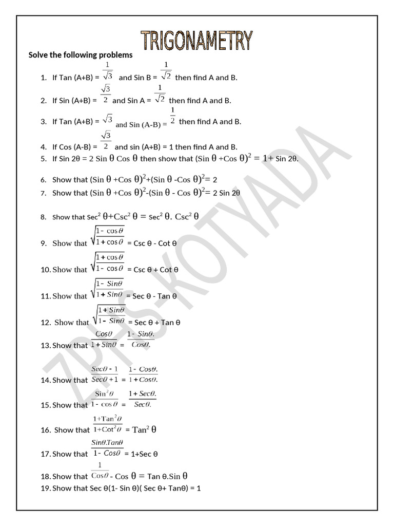 Trigonometry | PDF