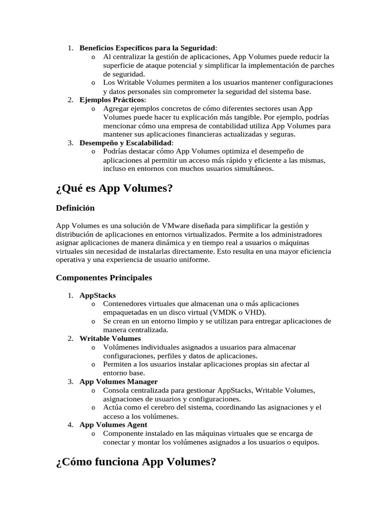 App Volumes | PDF | Aplicación movil | Software de la aplicacion