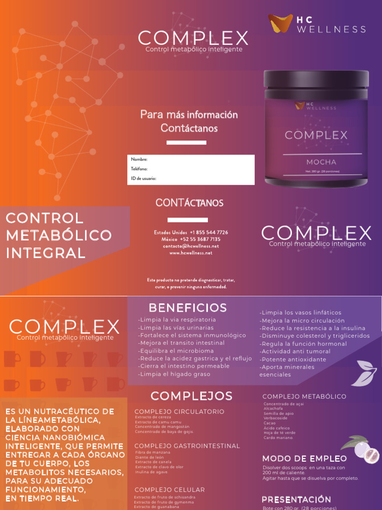 Complex HC Wellness: Control Metabólico | PDF | Metabolismo
