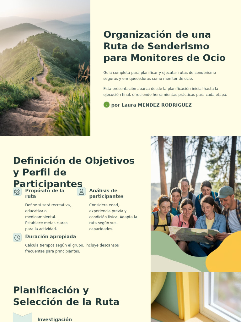 Guía de Senderismo para Monitores | PDF | Planificación | Entorno natural