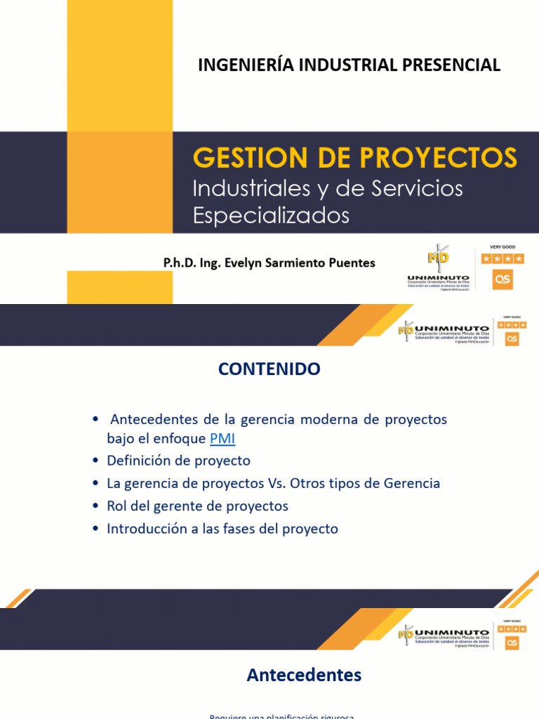 Introduccion Gerencia Proyectos | PDF | Gestión de proyectos ...