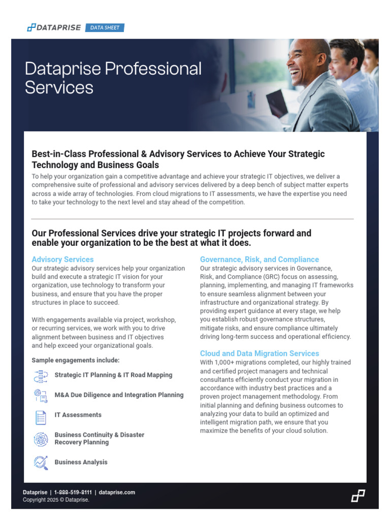 Dataprise - Professional - Services 2025 2 3 | PDF | Business