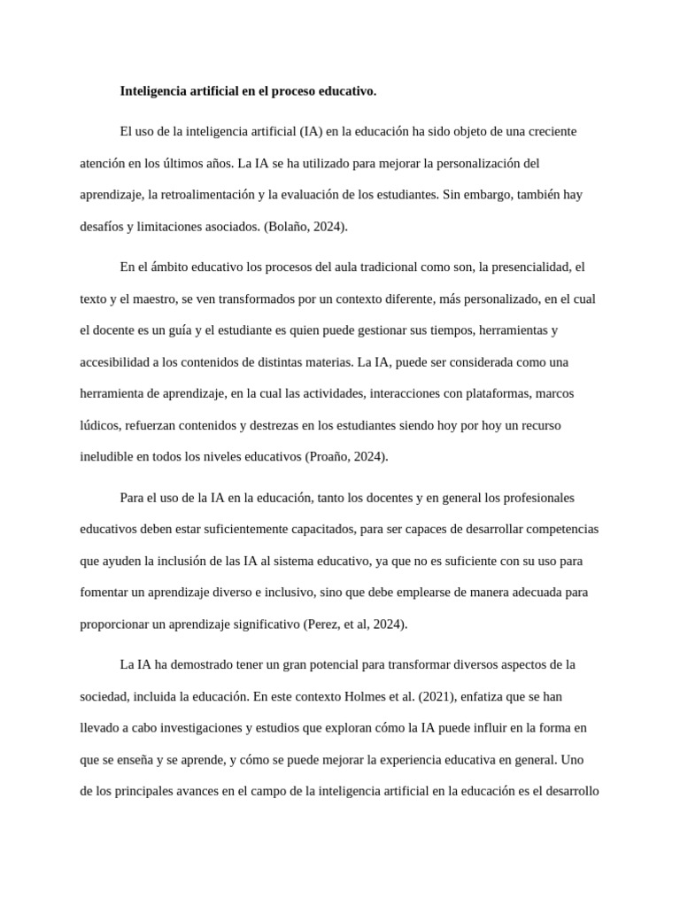 IA en la Educación: Transformación y Retos | PDF | Inteligencia ...