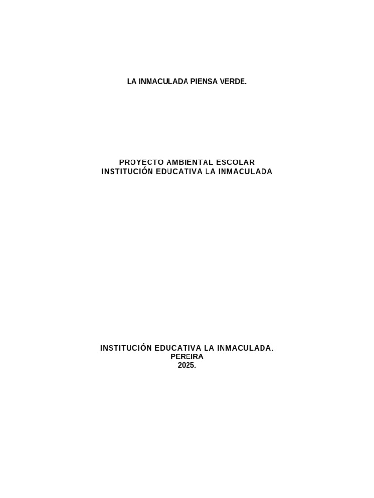 Proyecto Escolar de Conciencia Ambiental | PDF | Residuos | Sustentabilidad