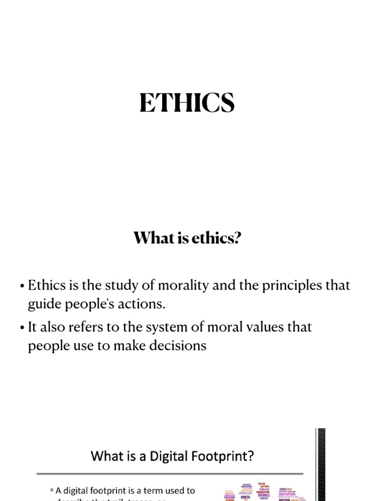 Understanding Ethics and Digital Footprints | PDF | Malware | Computer ...