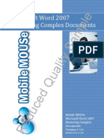 Word 2007 Mastering Complex Documents Manual Sample