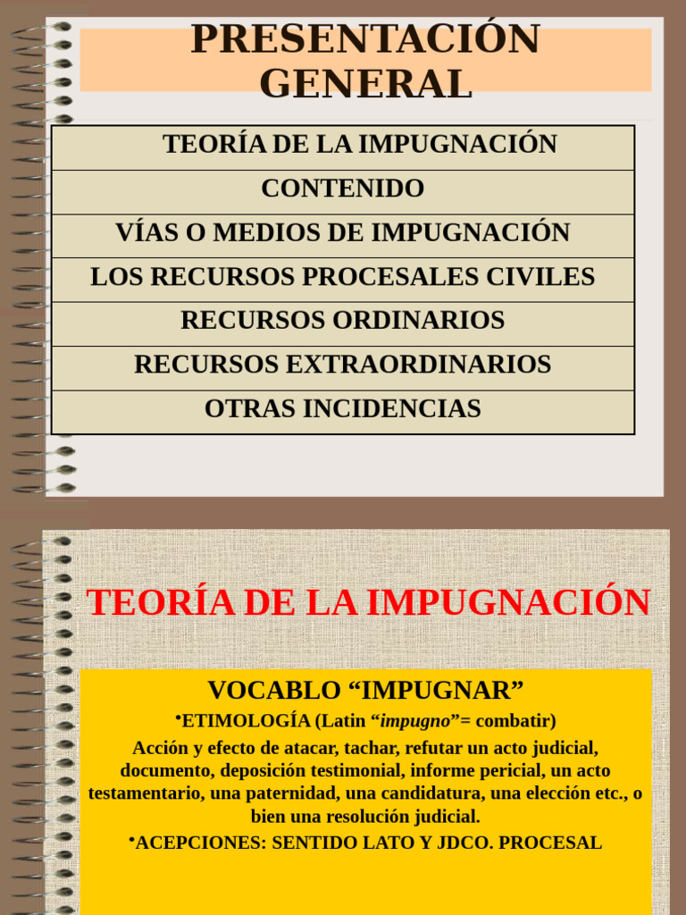 La Teoría de La Impugnación y Recursos Civiles | PDF | Apelación ...