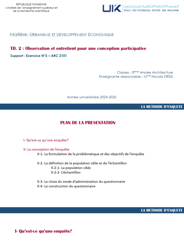 Méthodologie de l'enquête en urbanisme | PDF | Méthode scientifique ...