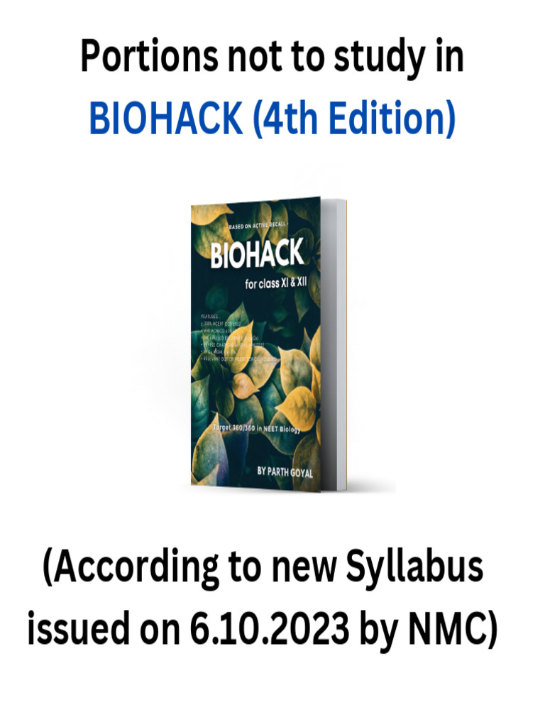 Portions Not to Study in BIOHACK 4th Edition (1)_compressed | PDF ...