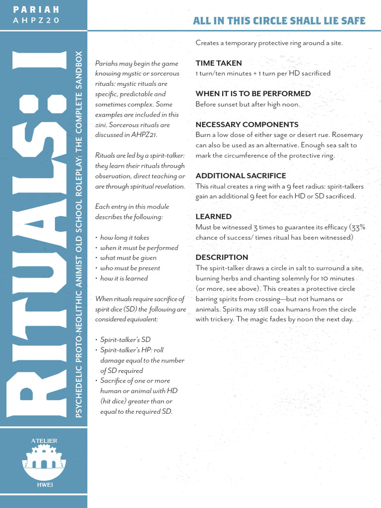Psychedelic Rituals for Roleplay Games | PDF