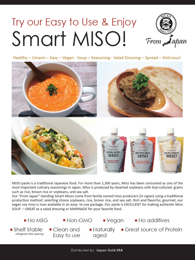 Smart Miso: Easy Vegan Seasoning | PDF | Foods | Cuisine
