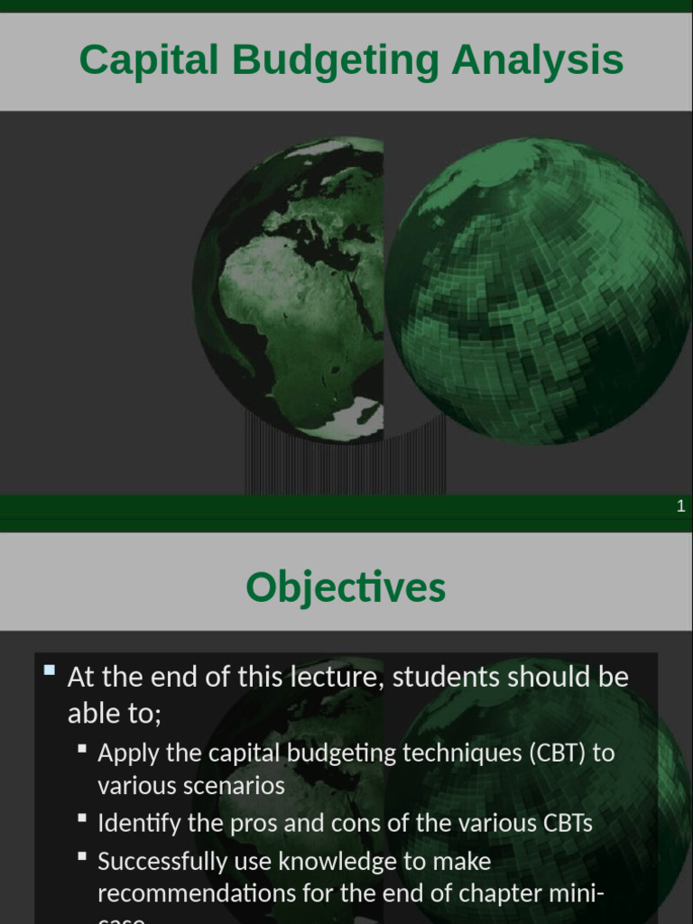 Capital - Budgeting-Wk 1 - Overview | PDF | Capital Budgeting | Net ...