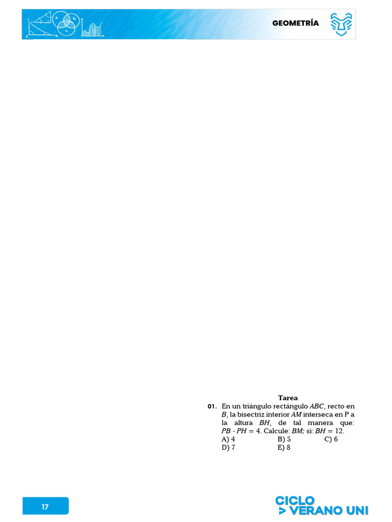 Geometria Verano Uni Semana 3 | PDF | Triángulo | Geometría euclidiana