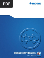 Boge Oil-Free Screw Compressors - SO Series