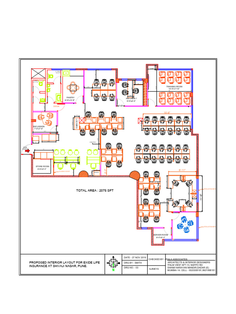 Proposed Interior Layout for Exide Life | PDF