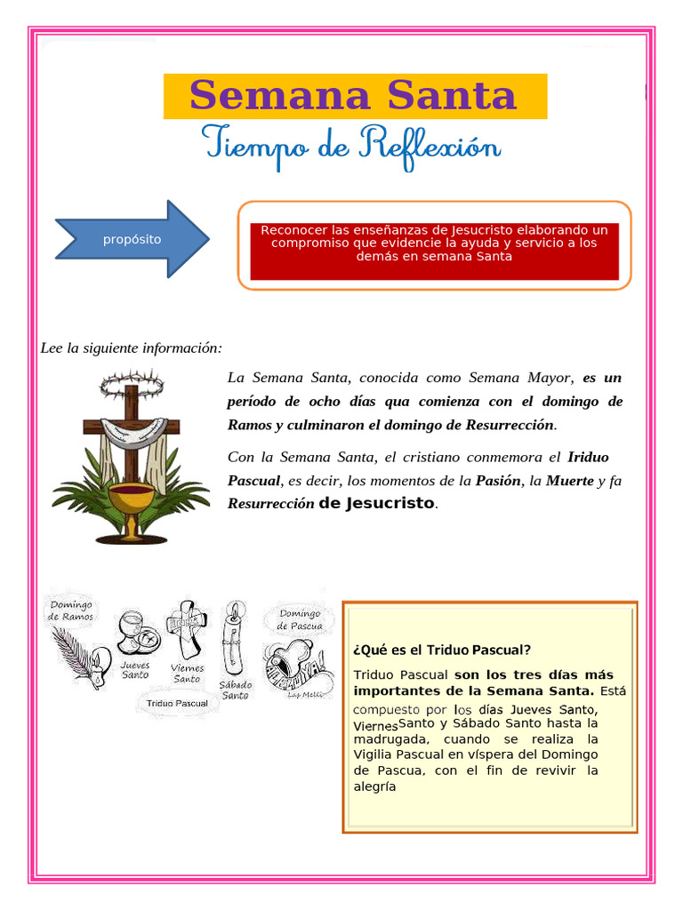 Semana Santa: Significado y Reflexiones | PDF | Pascua de Resurrección ...