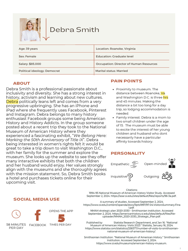 Audience+Persona +Debra+Smith+ | PDF