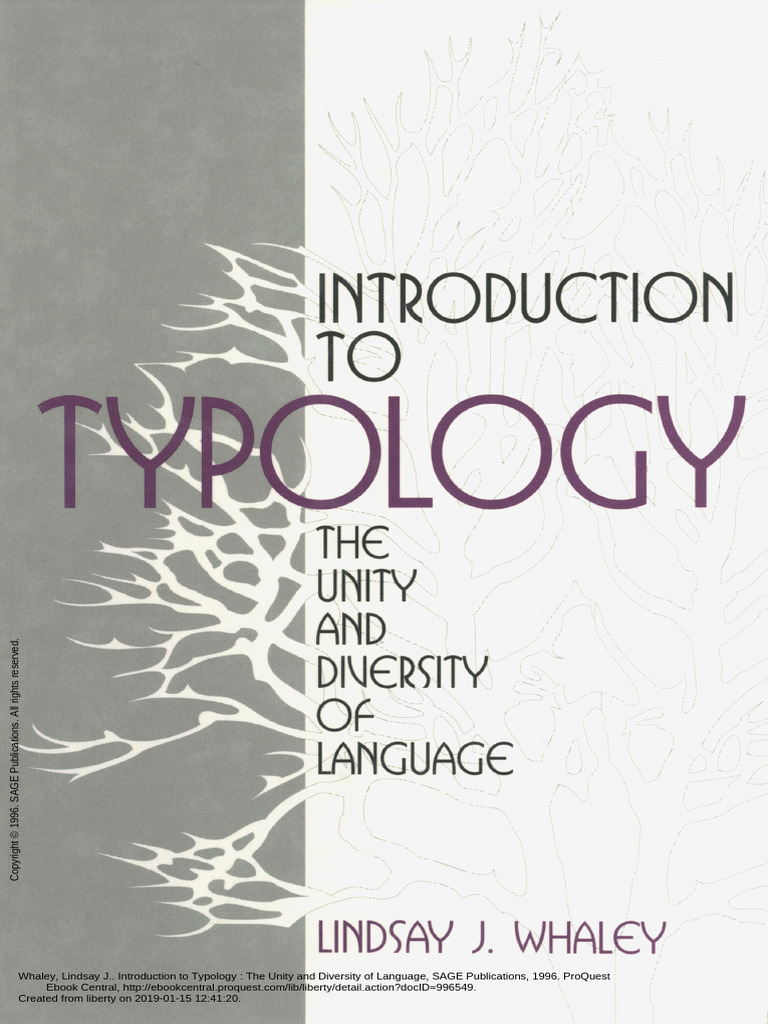 Introduction to Language Typology | PDF | Morphology (Linguistics