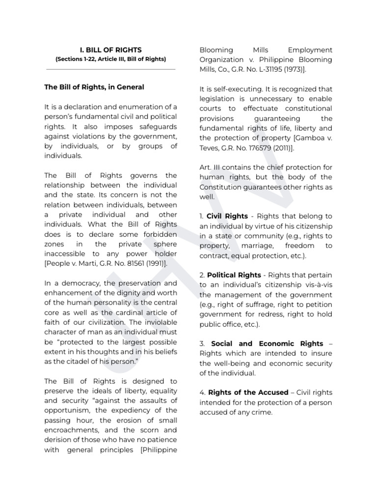 MIDTERMS REVIEWER - Constitutional Law II | PDF | Search And Seizure ...