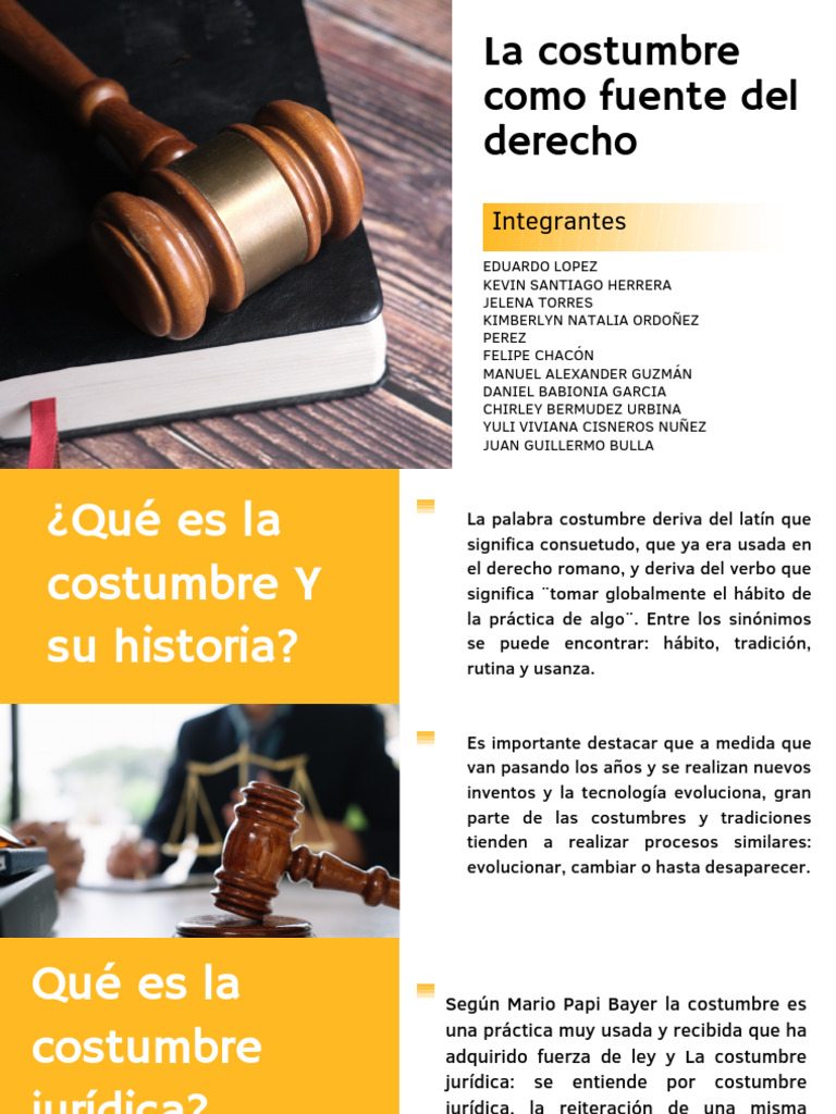 La Costumbre como Fuente del Derecho | PDF | Fuentes del derecho | Justicia