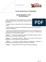 Angola Decreto-13-2007 Reg Geral Ed Urbanas