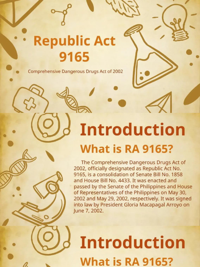 RA 9165 Also Known As Use of Dangerous Drugs 20250227 - 002800 | PDF